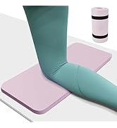 Yoga Knee Pad Cushion 0.8inch (20mm) Thick Yoga Mat with Carrier Strap for Pain Free Knees, Elbow...