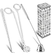 calary Candle Wick Trimmer, Candle Snuffer and Wick Dipper &amp; Candle Accessory Set, 3 in 1 Candle ...