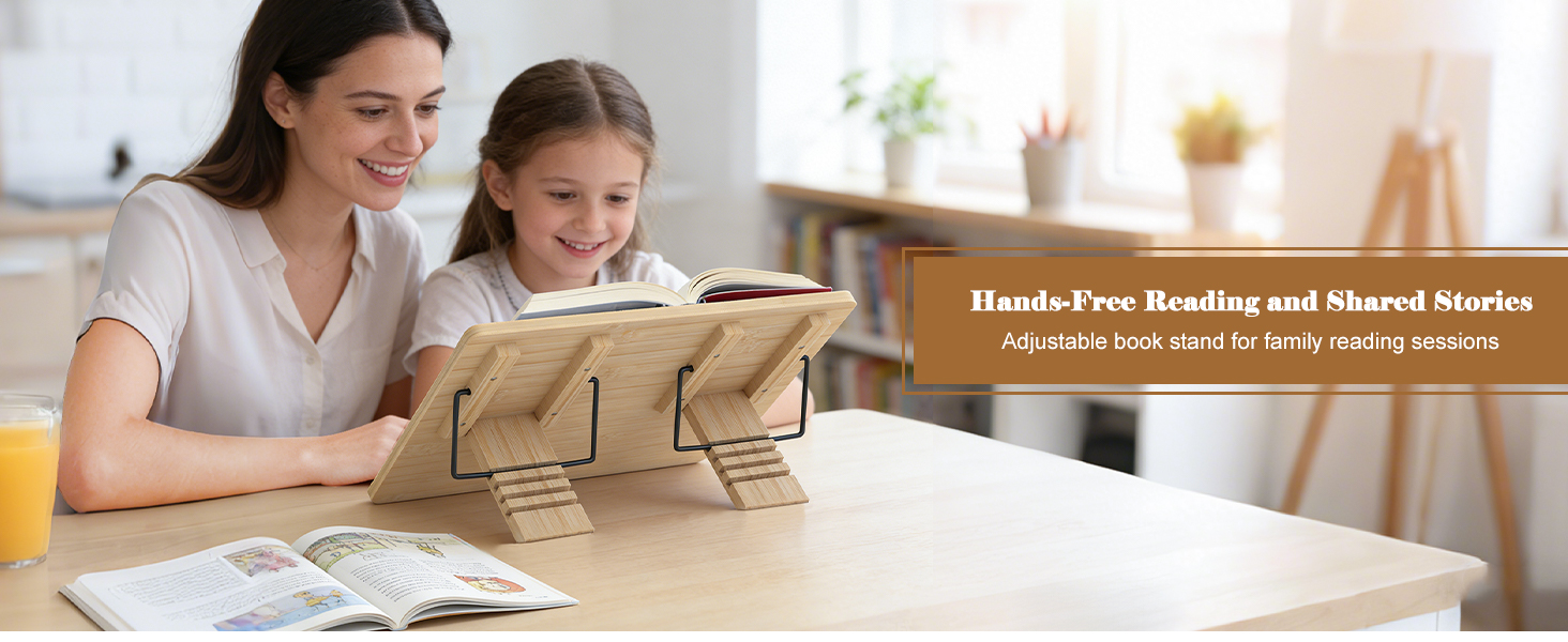 Adjustable Book Stand, Foldable Book Holder