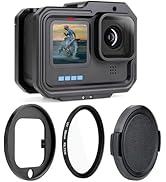 GEPULY Aluminum Frame Case for GoPro 13 12 11 10 9 - Magnetic Fingers Protective Video Cage Side ...