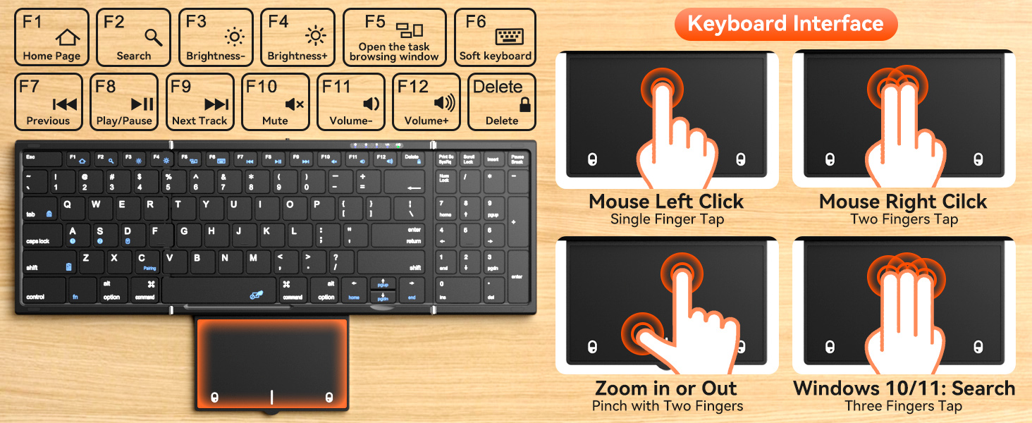 Large Multi Trackpad Numberpad