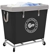 STORAGE MANIAC Commercial Laundry Hamper with Heavy Duty Steel Frame, 320 L Industrial Laundry Ba...