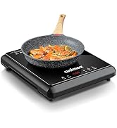 CUSIMAX 1500W Hot Plate, Portable Infrared Electric Stove for Home with 7 Speed,Ceramic Counterto...