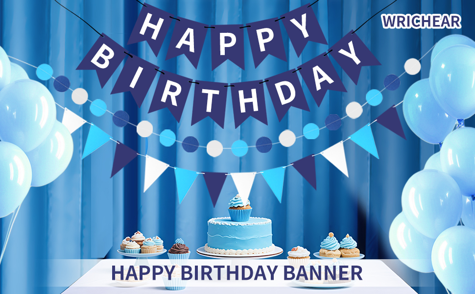 Happy Birthday Hanging Banner
