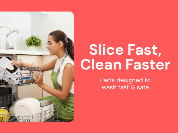 Easy clean up with Fullstar 8 in 1 Chopper and Mandoline Slicer 