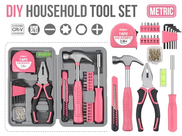 Tool Box Tool Set pink tool kit pink tool sets women household tool kit lady tool kit mini tool kit
