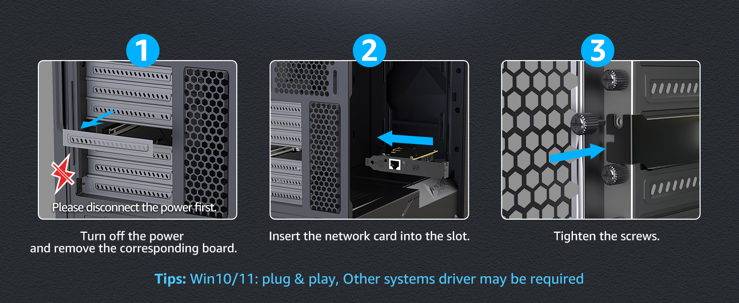 VunLink 2.5G PCIe Ethernet Network Card