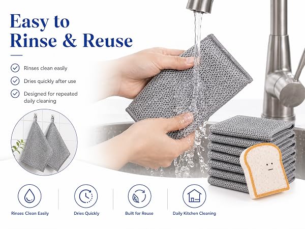 reusable wire dishcloth