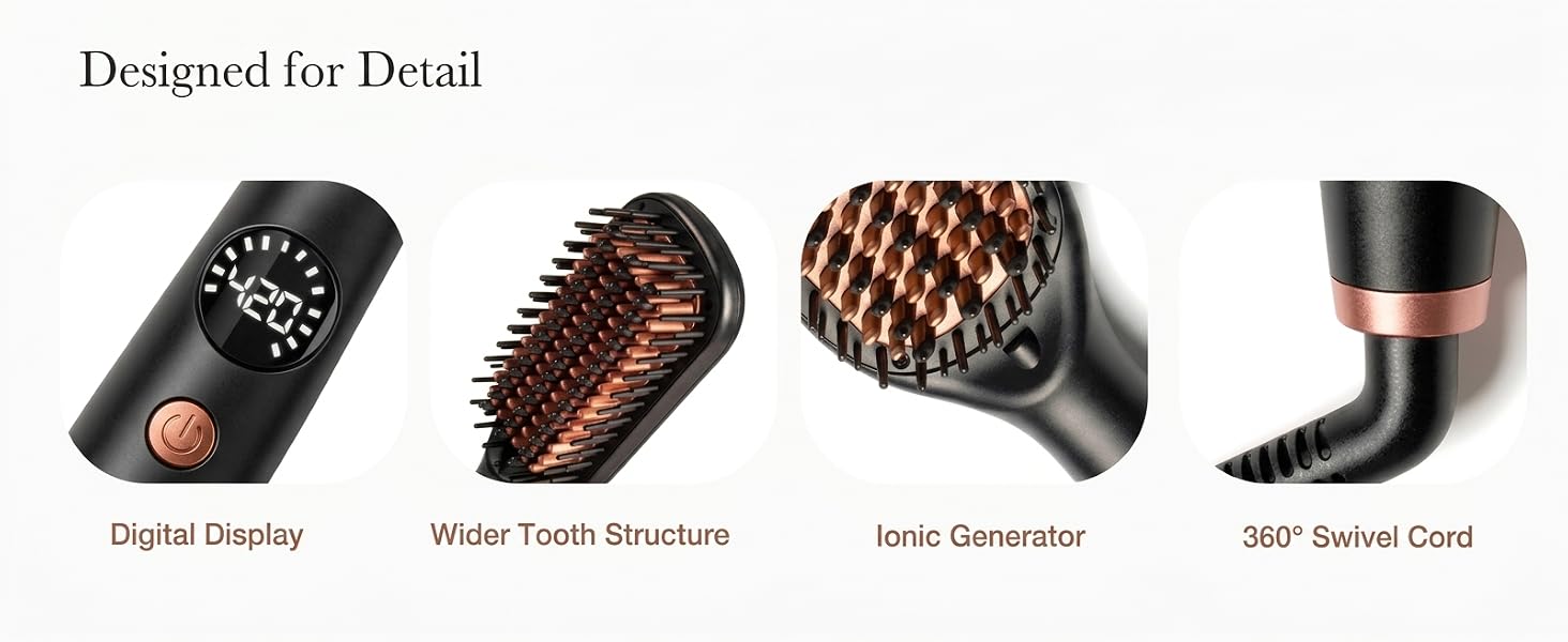 Hot-Air Hair Brushes