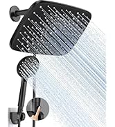 Veken 11.8 Inch Rain Shower Head with Handheld- High Pressure Dual Shower Heads with 5 Modes Hand...