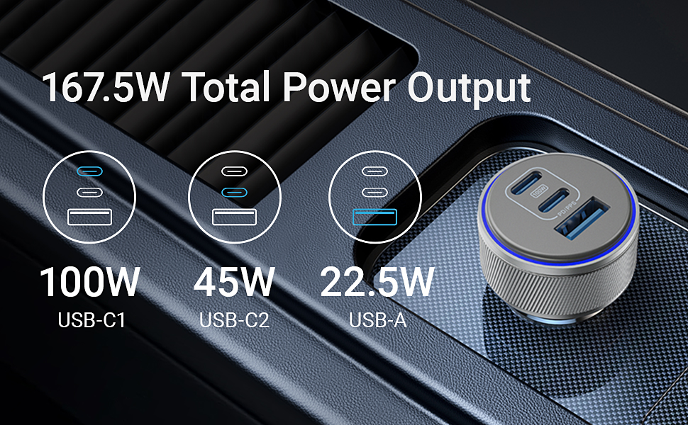 167.5W Total Power Output