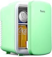Reemix Mini Fridge, 3.7 Liter/6 Can Portable Cooler and Warmer Personal Refrigerator for Skin Car...