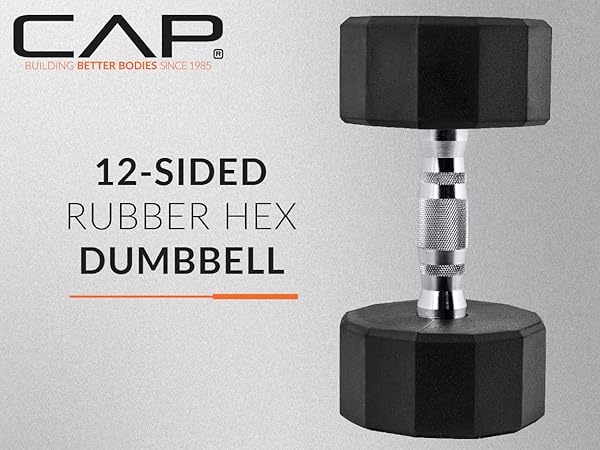 CAP Barbell CAP 12-Sided Coated Dumbbell