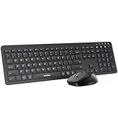 seenda Bluetooth Keyboard and Mouse Combo, COE300 Wireless Keyboard Mouse, 3 Multi-Device Connect...