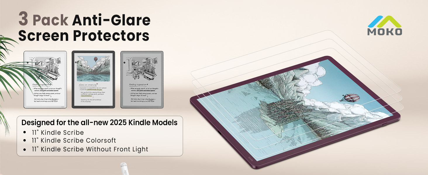 kindle scribe colorsoft screen protector