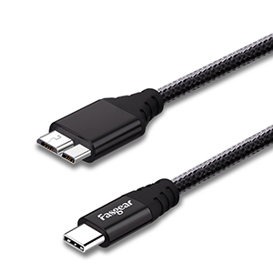 usb-c to micro b cable data sync cable black