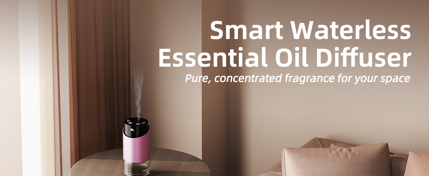 waterless diffuser essential oil scent aromatherapy portable battery operated large room office