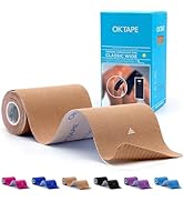 OK TAPE Extra Wide Kinesiology Tape, Precut K Tape Strips, Elastic Physical Therapy Athletic Tape...