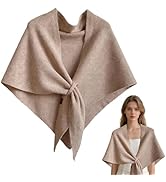 Pashmina Shawl Wraps Women Knitted Shawls and Wraps Cardigan Cape Wool Cashmere Shoulder Top Swea...