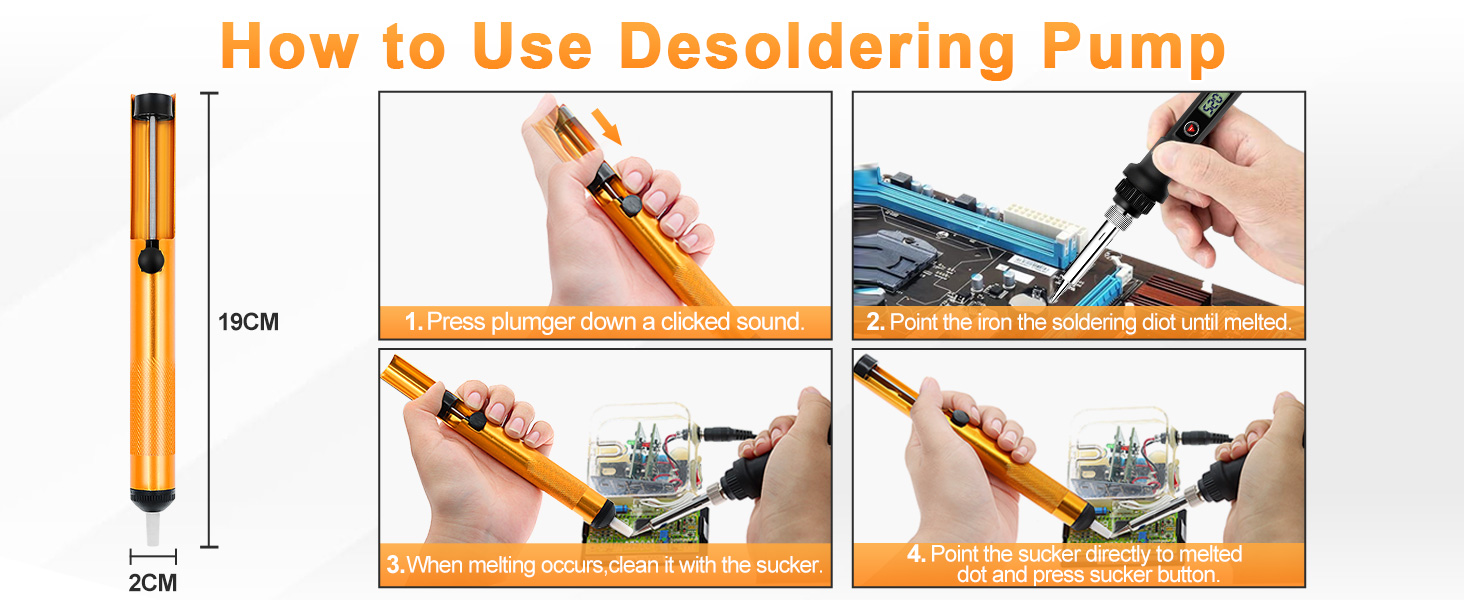 How to use Desoldering Pump