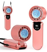 BCFHYK Portable Handheld Turbo Foldable Mini Personal Fan, Rechargeable 3-IN-1 Hand/Desk/Neck Fan...