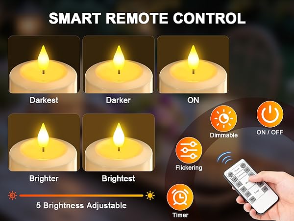 outdoor flameless candles with timer waterproof