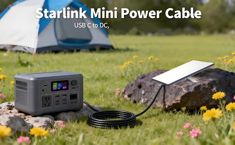 Starlink Mini USB C to DC Power Cable
