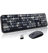 FOPETT Keyboard and Mouse Sets Wireless Keyboard and Mouse Sets,Reliable 2.4 GHz Connectivity for...