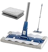 DSV Standard Professional Microfiber Mop with 2 Extra Microfiber Washable Pads, Mops for Floor Cl...