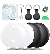 Bluetooth Smart Tags for Android,Air Tracker Tags-4 Pack Android,Keys Finder,Item Locator Works w...