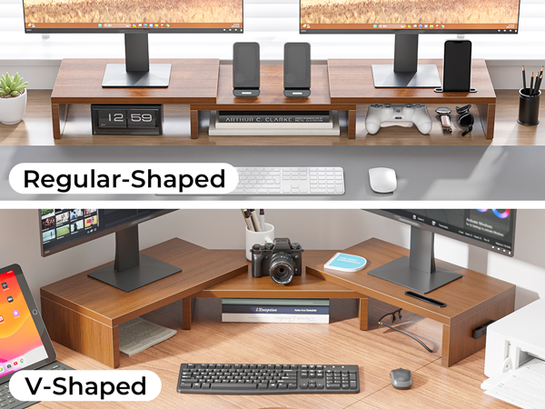 Dual Monitor Stand Riser