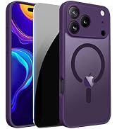 LWLFEKA for iPhone 17 Pro Case with Privacy Screen Protectors &amp; Full Camera Cover,Magnetic for iP...