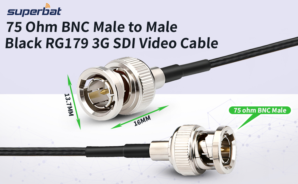 3g 6g sdi cable 75 ohm bnc cable