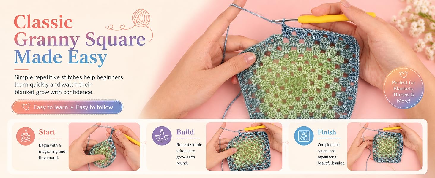 crochet kit for beginners blanket