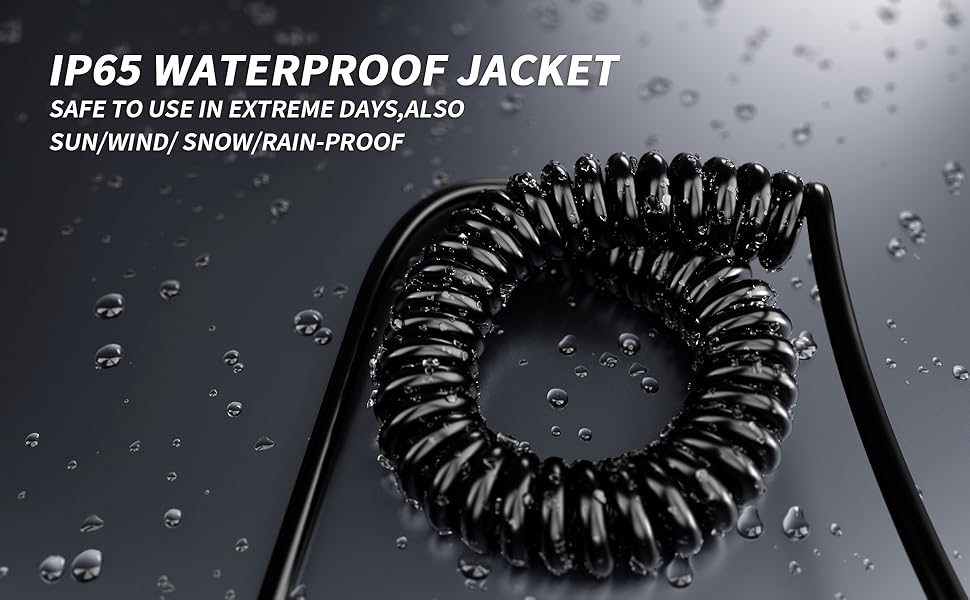 Black Indoor Power Cable