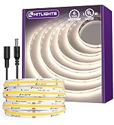 HitLights COB LED Strip Lights Neutral White 4000K 16.4FT UL-Listed High Lumen High Density LED T...