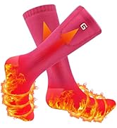 SVPRO Heated Socks for Men Women,Rechargeable Electric Socks Battery Operated Winter Warm Socks w...