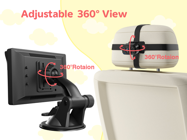 dual baby car camera