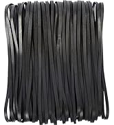 AMUU Rubber Bands Black 12inch Large 35 Pieces Heavy Duty Large Rubber Band for File folders Tras...