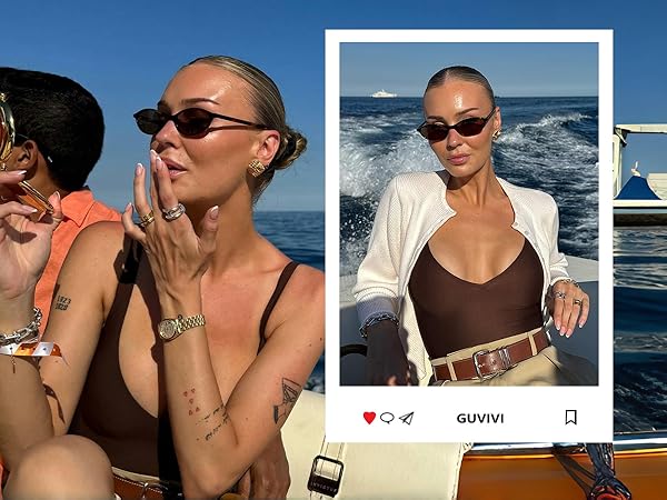 90s retro oval sunglasses for women