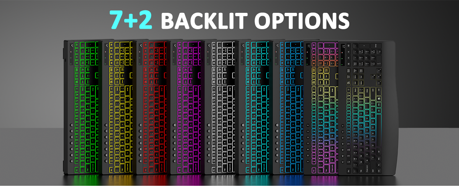 light up keyboard and mouse wireless