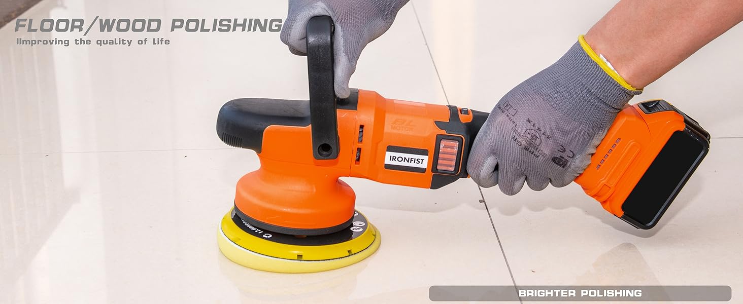 orbital car polisher random cordless waxing waxer polishing cleaning buffing tool palm 20v electric