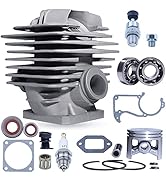 Mtanlo 48mm Cylinder Piston Gaskets Kit for Stihl MS360 036 PRO 034 AV Super MS340 Chainsaw Intak...