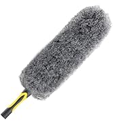 Opow Flexible Microfiber Feather Duster, Electrostatic &amp; Bendable Ceiling Fan Duster, Non-Slip Ha...