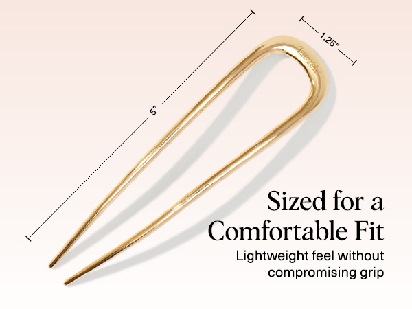 Kitsch French Hair Pins for Women Metal Hair Fork for Updos, Chignon, Bun &amp;amp;amp; Twist Hairstyles