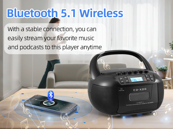 CD and Cassette Player