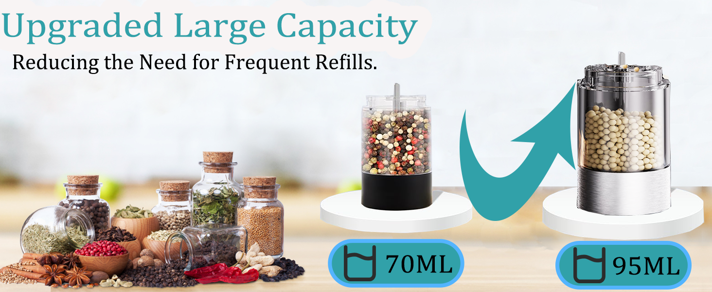 salt and pepper grinder set electric salt and pepper grinder battery salt and pepper grinder set