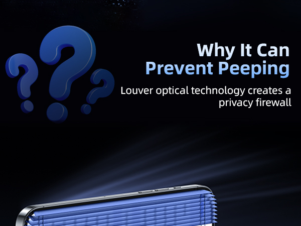 privacy screen protector use louver optical trchnology creats a privacy firewall