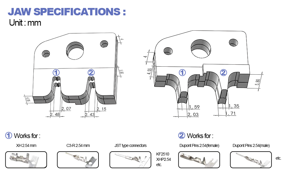 JAW SPECIFICATION