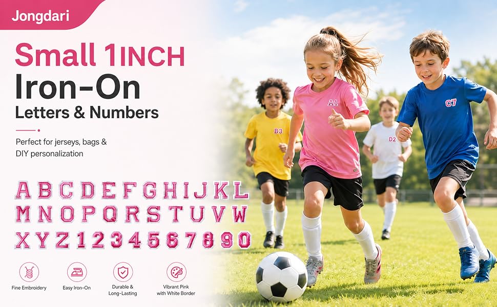 Iron on Letters and Numbers